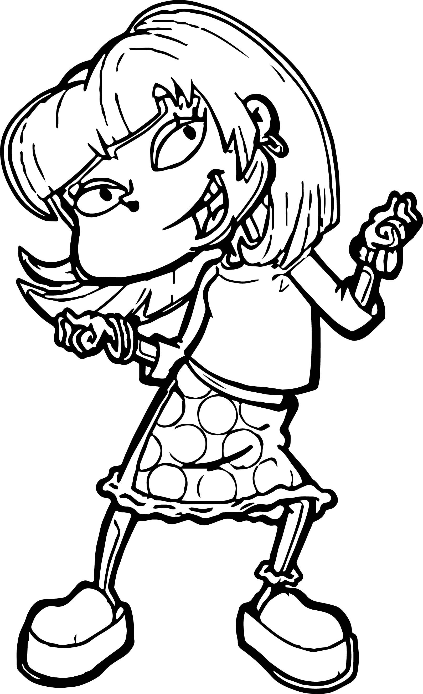 Angelica rugrats all grown up coloring page