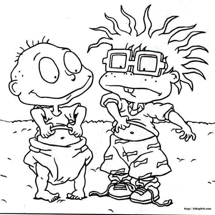 Everything rugrats and all grown up free printable rugrats coloring pages