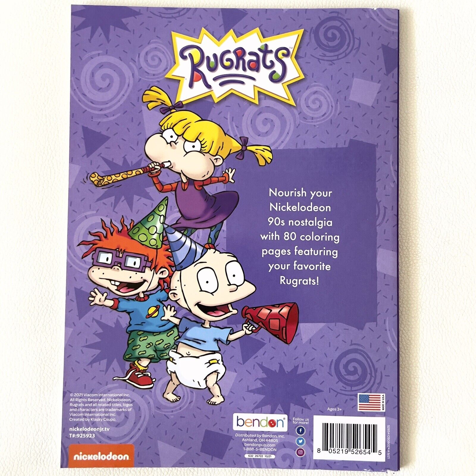 Rugrats jumbo retro coloring book new nickelodeon vintage style tommy angelica