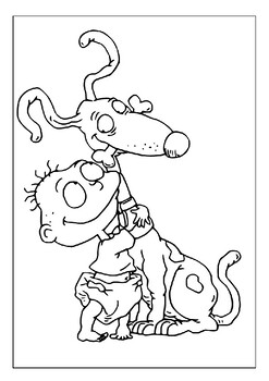 Printable rugrats coloring pages unleash your childs imagination pages