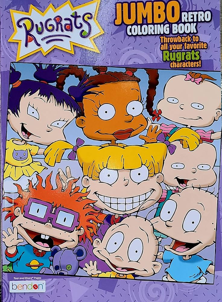 Jumbo retro rugrats coloring book bendon books