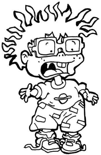 How to draw chuckie from the rugrats with easy step by step drawing lesson