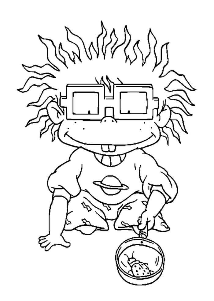 Chuckie finster and friends coloring page