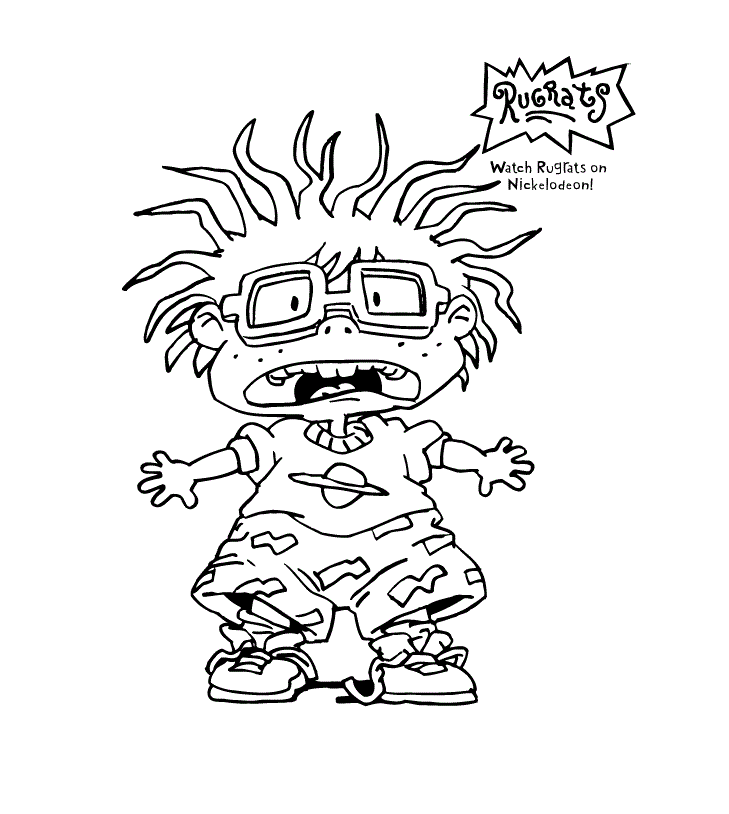 Free printable rugrats coloring pages for kids