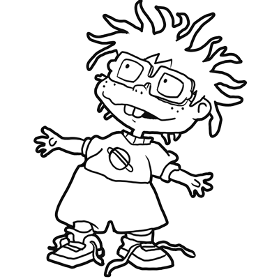 How to draw chuckie from rugrats with easy drawing tutorial