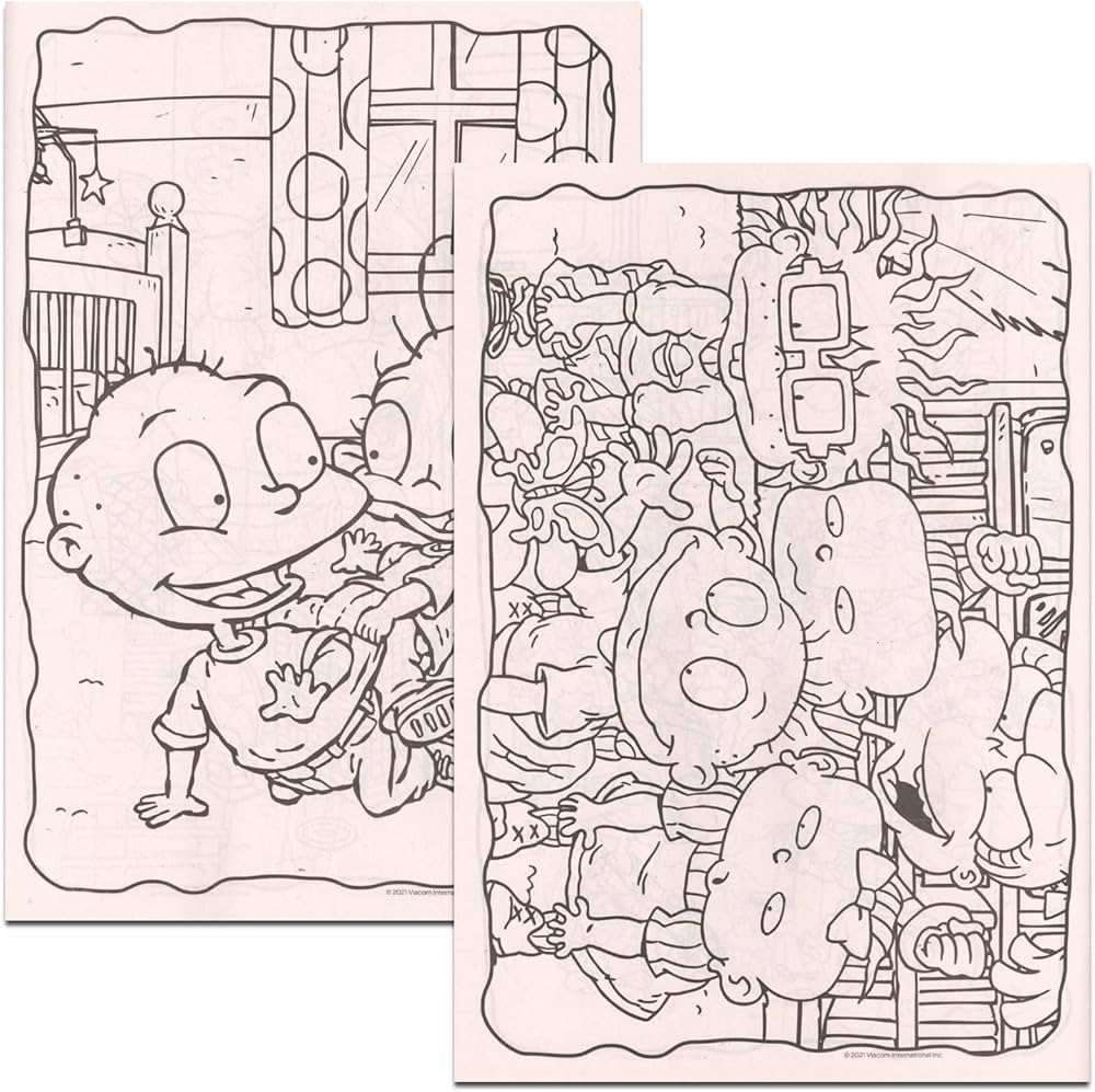 Rugrats coloring book set for kids