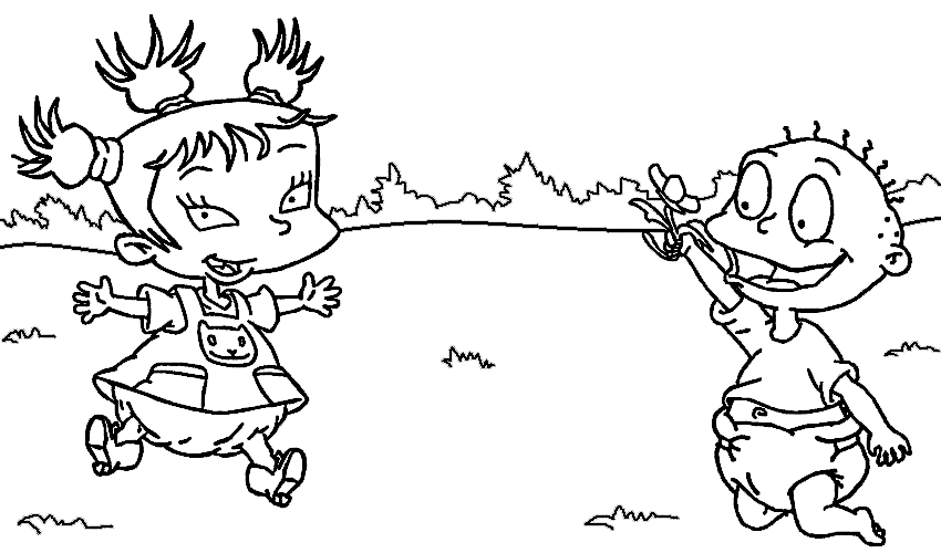 Rugrats coloring pages printable for free download