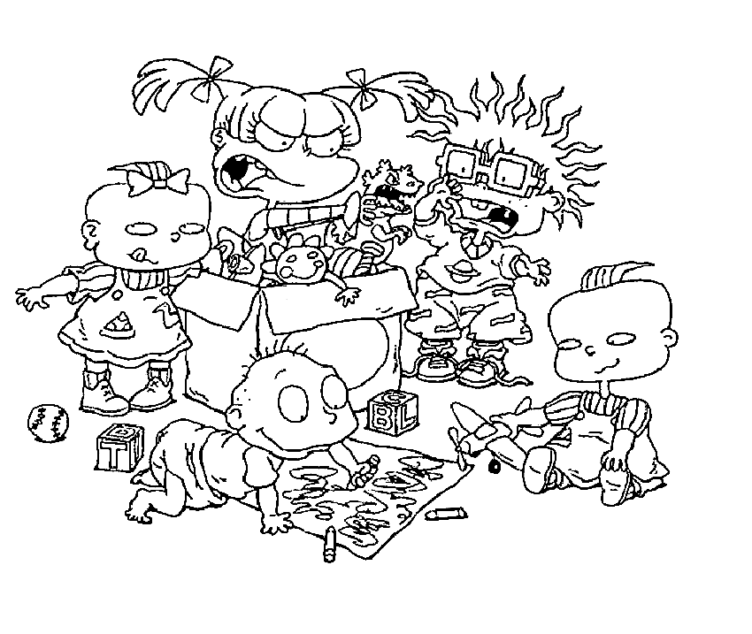 Rugrats coloring pages printable for free download