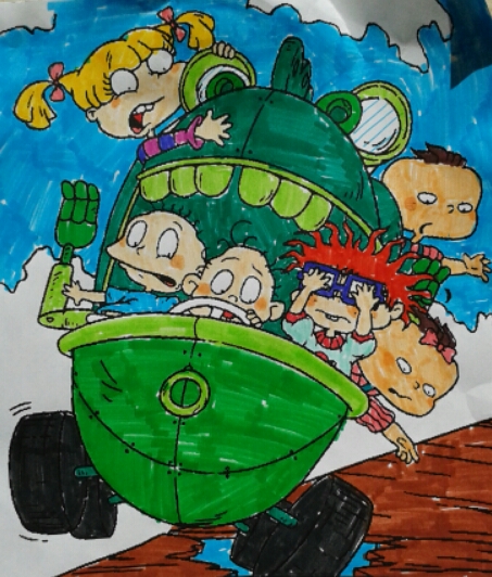 Rugrats coloring page by mosaikki on