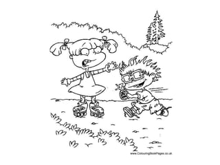 Rugrats colouring pages and kids colouring activities ppt