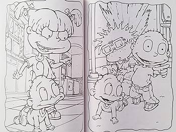 Jumbo retro rugrats coloring book bendon books