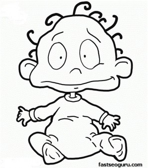 Print out dill from rugrats coloring page