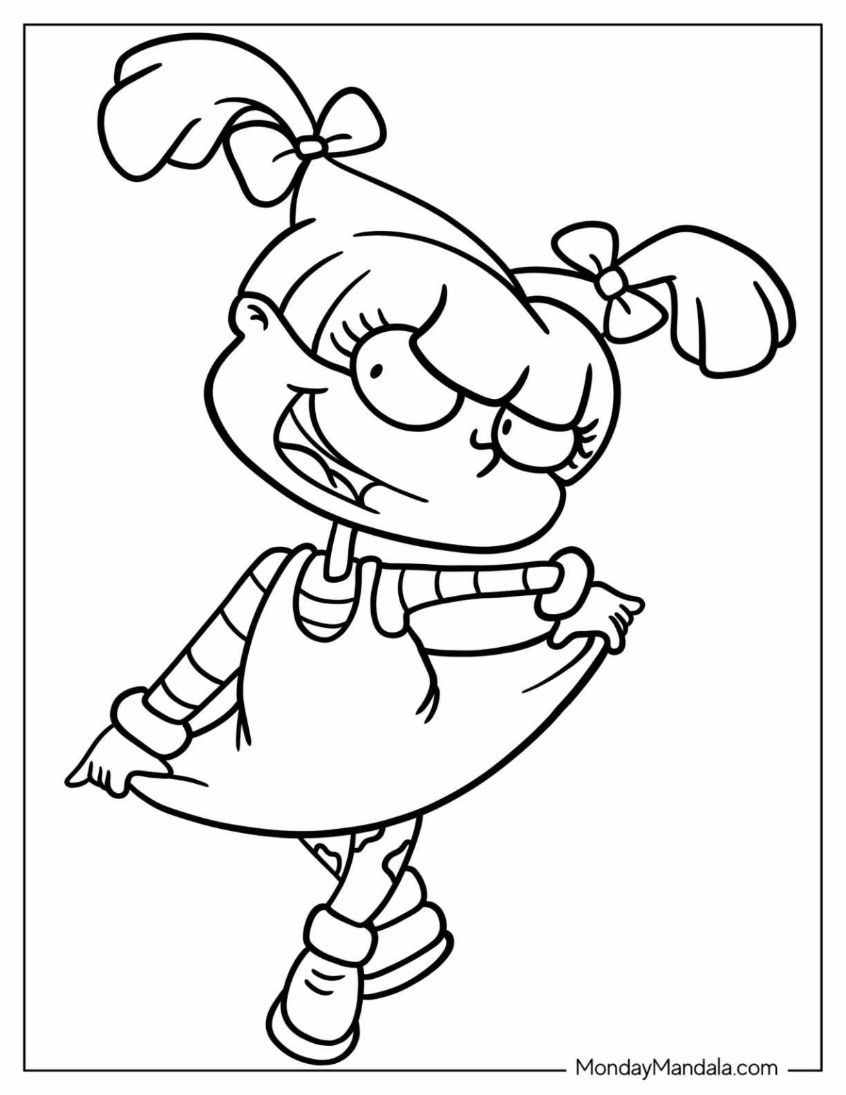 Rugrats coloring pages free pdf printables