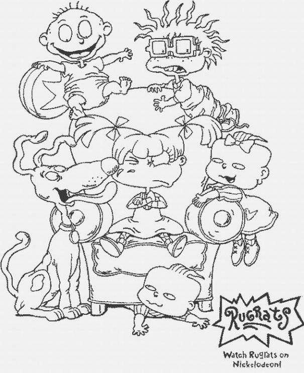 Free printable rugrats coloring pages for kids