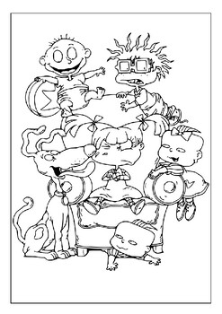 Get your kids creatively entertained with printable rugrats coloring pages p