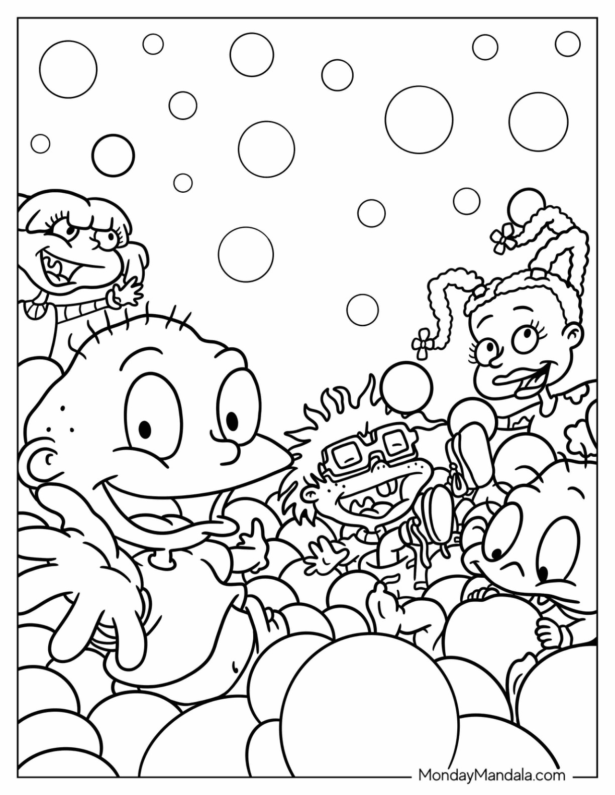 Rugrats coloring pages free pdf printables