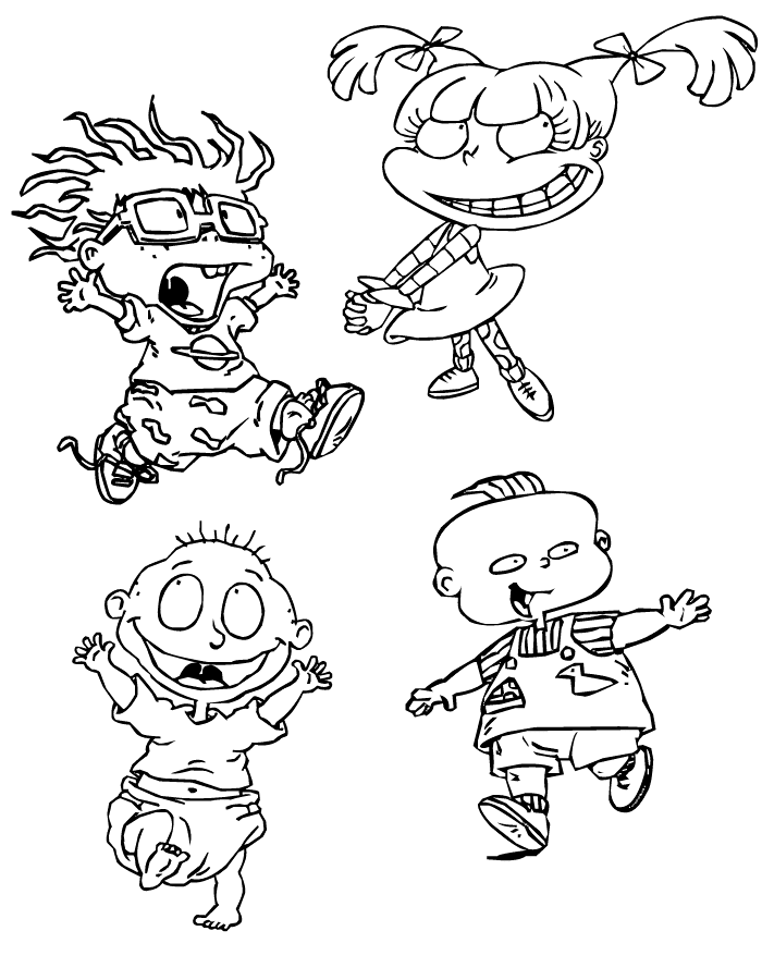 Free printable rugrats coloring pages for kids