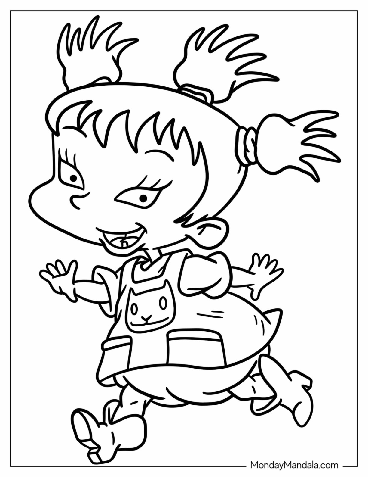 Rugrats coloring pages free pdf printables