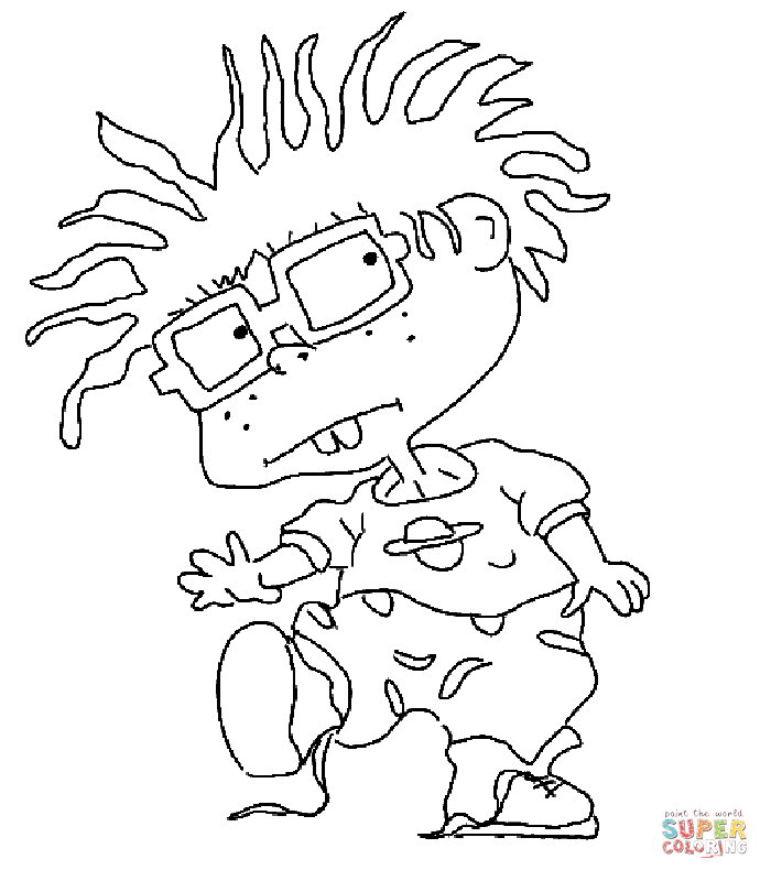 Chuckie coloring page free printable coloring pages