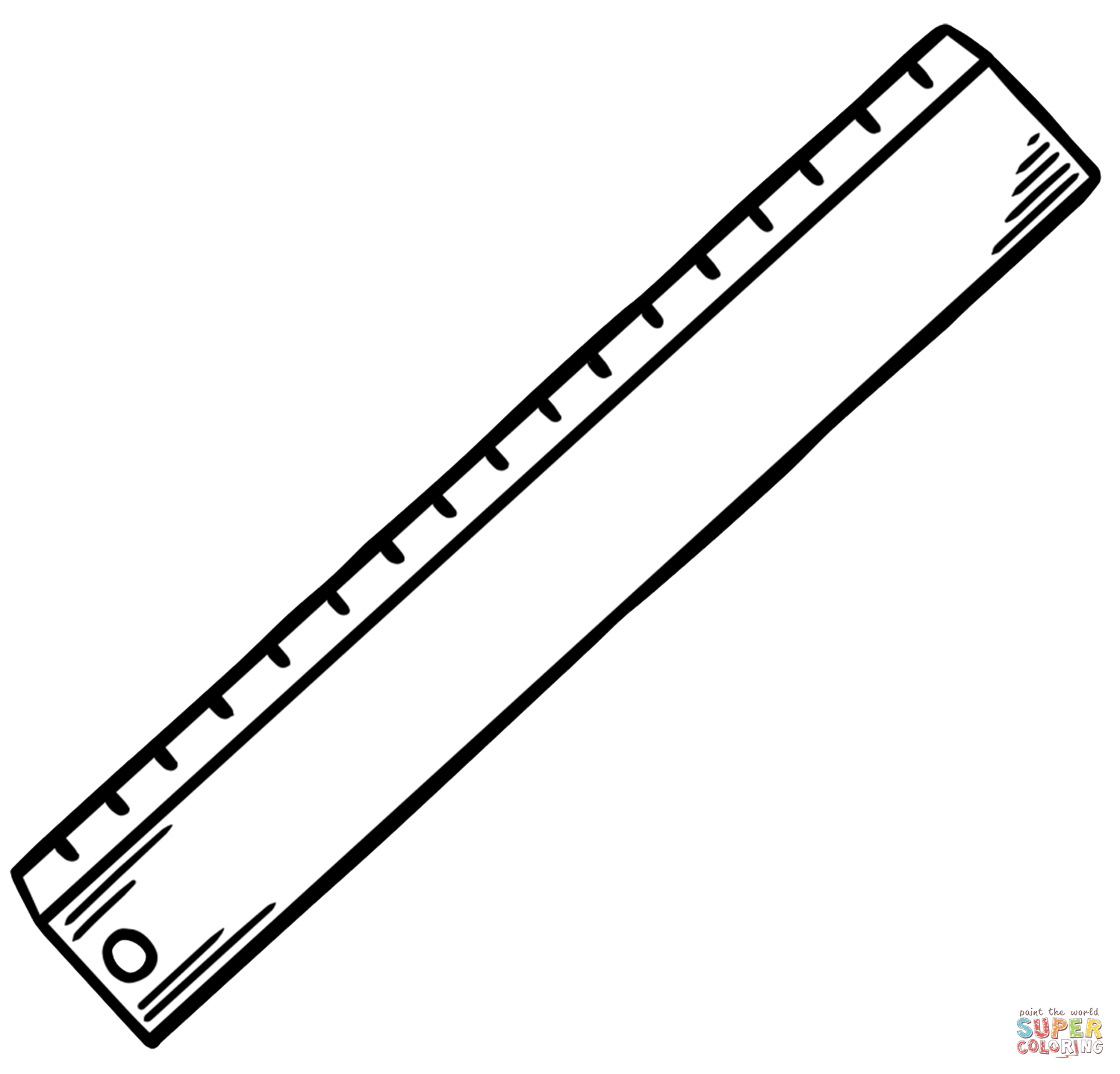 Ruler coloring page free printable coloring pages