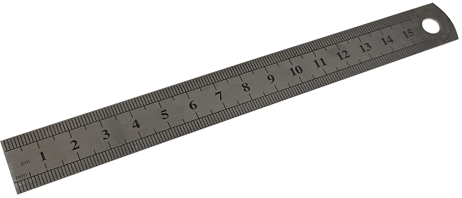 Cm inch steel ruler