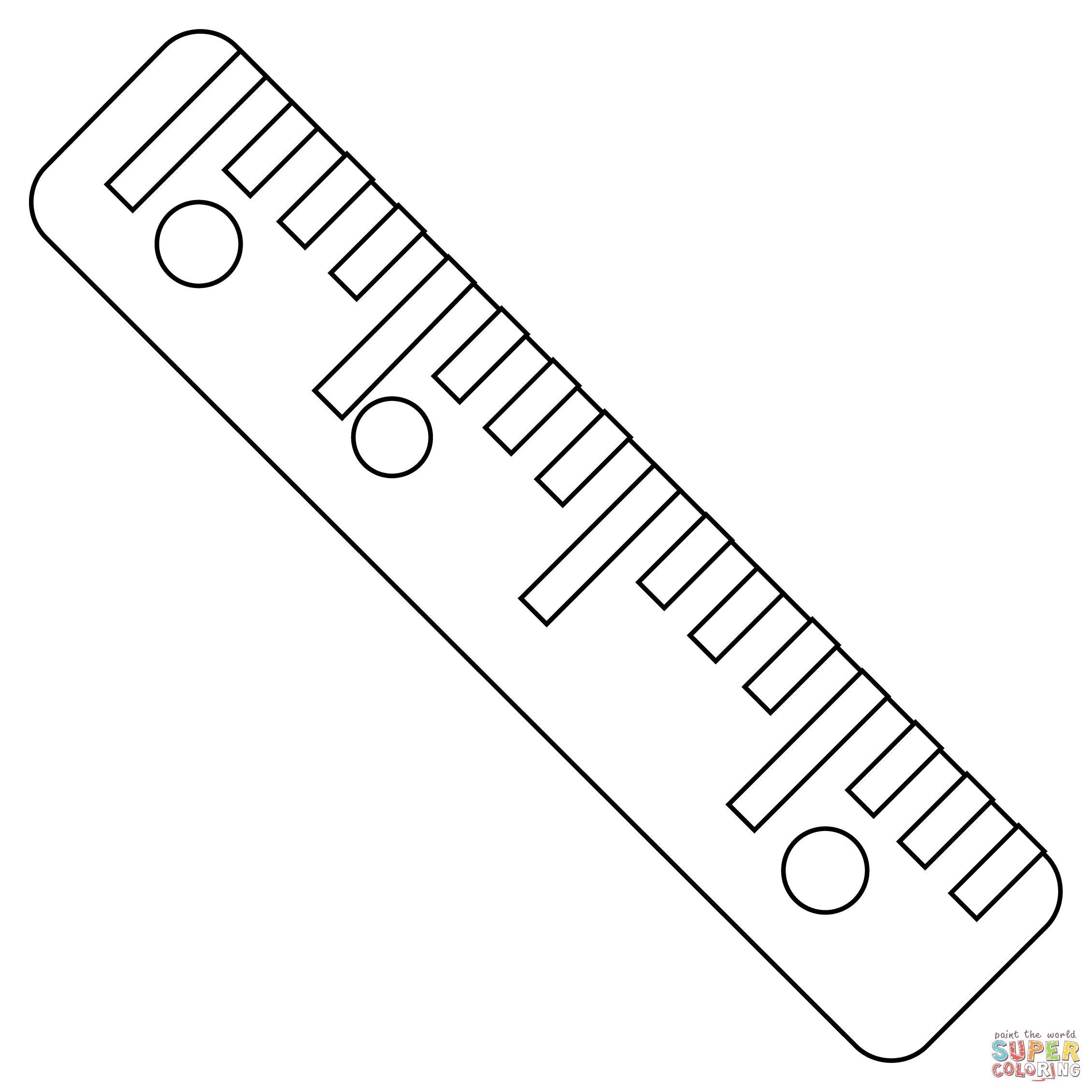 Straight ruler coloring page free printable coloring pages