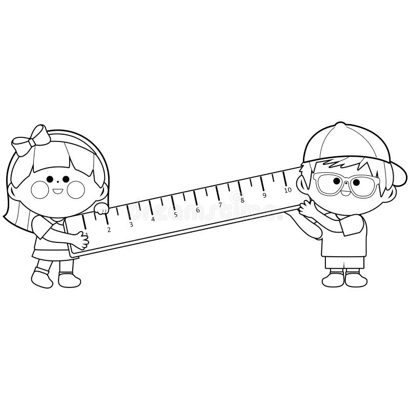 Ruler coloring page stock illustrations â ruler coloring page stock illustrations vectors clipart