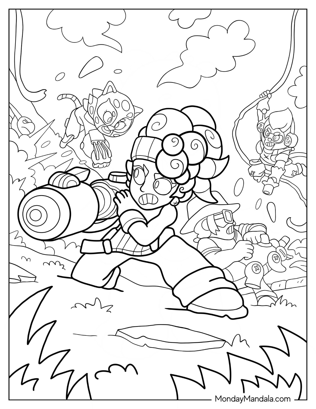 Brawl stars coloring pages free pdf printables