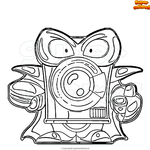 Coloring page superzings joe rumble