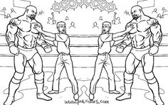 Wwe coloring ideas wwe wwe coloring pages coloring pages