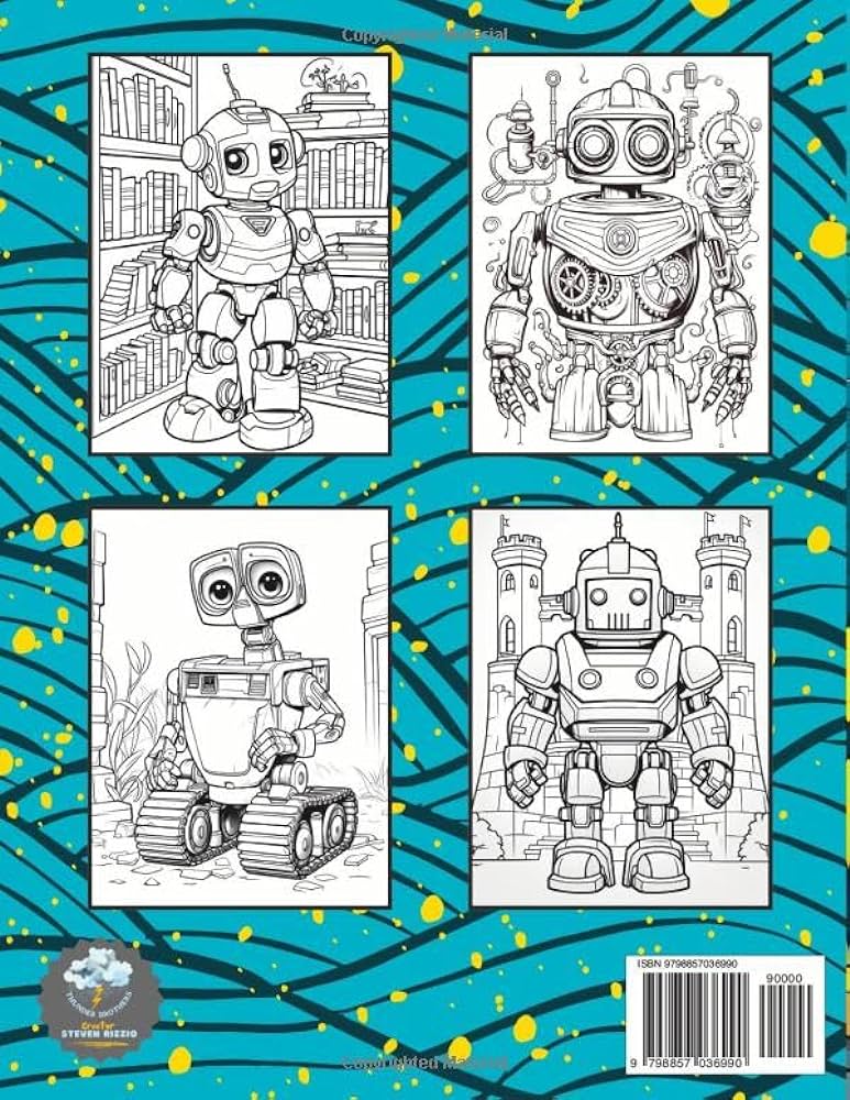 Robot rumble coloring book embark on a journey of boundless imagination with this robot