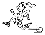 Running coloring pages