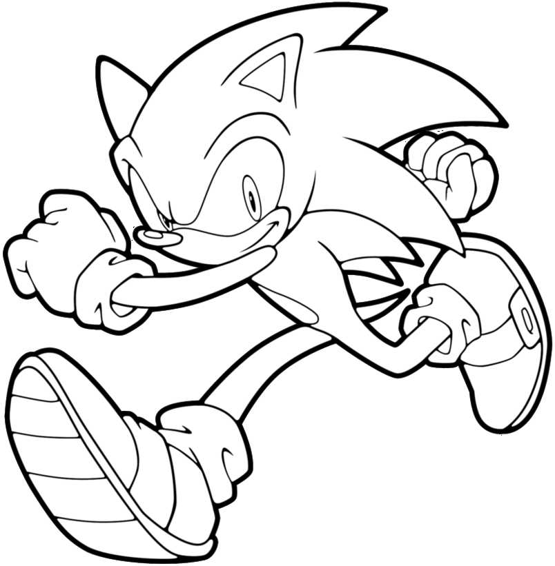 Running coloring pages