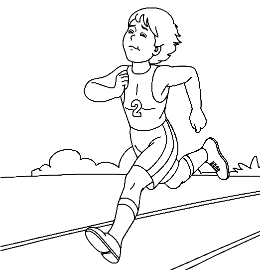 Running coloring pages printable for free download