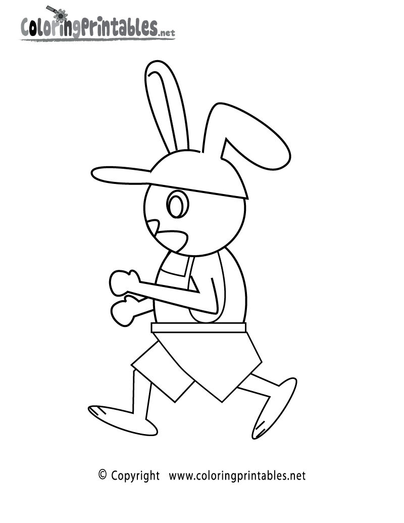 Running coloring page