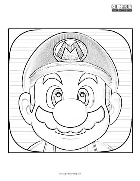 Super mario run coloring page