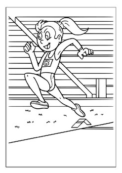 Express your passion for movement with our running coloring pages for kids pdf