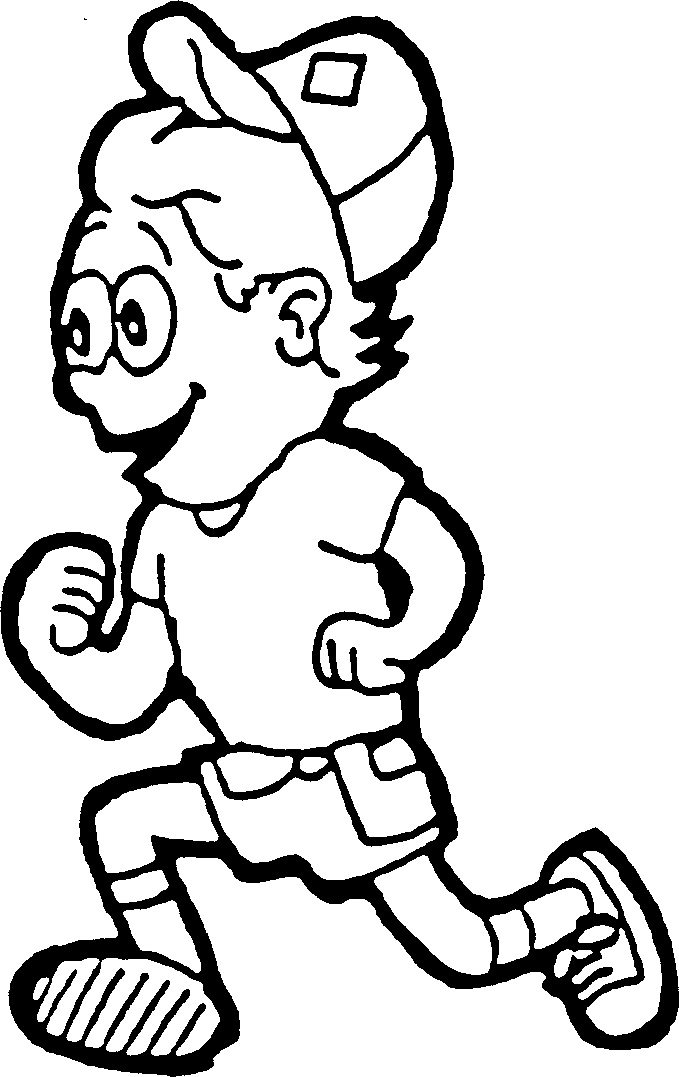 Running coloring pages