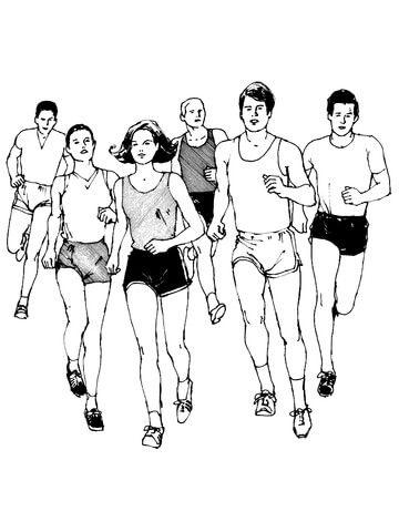 Marathon runners coloring page free printable coloring pages marathon runners free printable coloring pages coloring pages