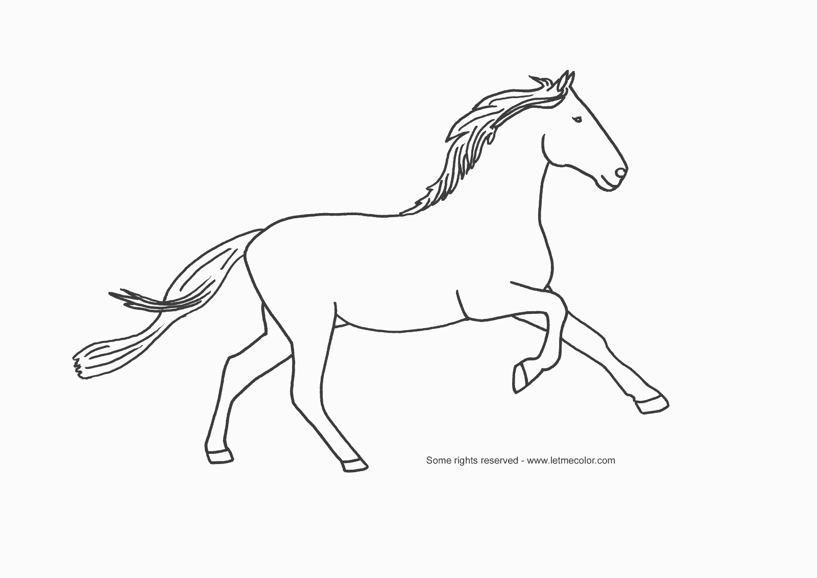 Horse coloring page