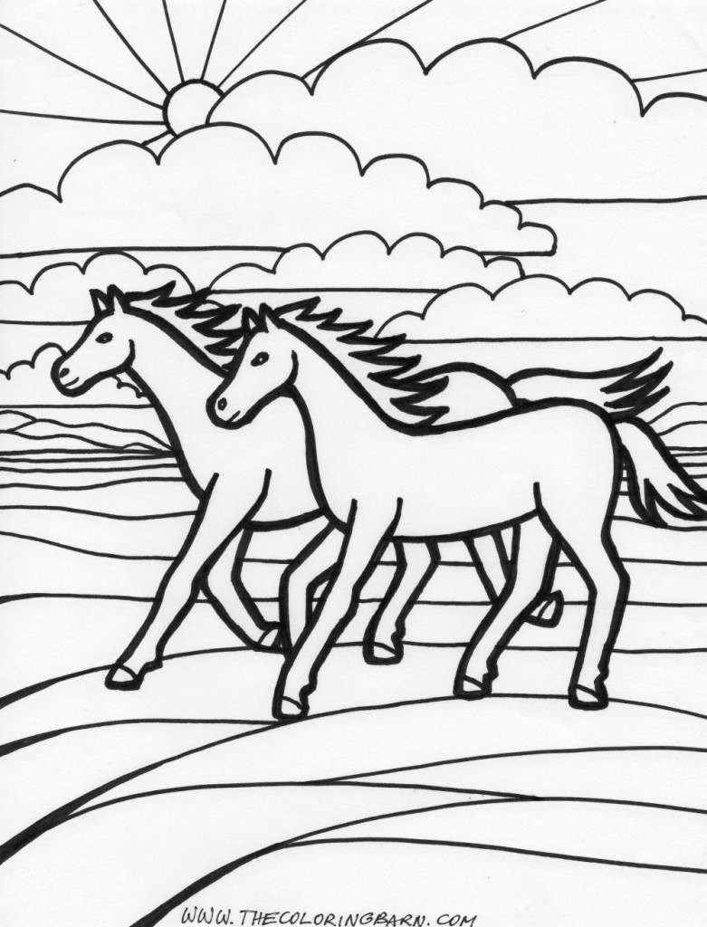 Horse coloring pages