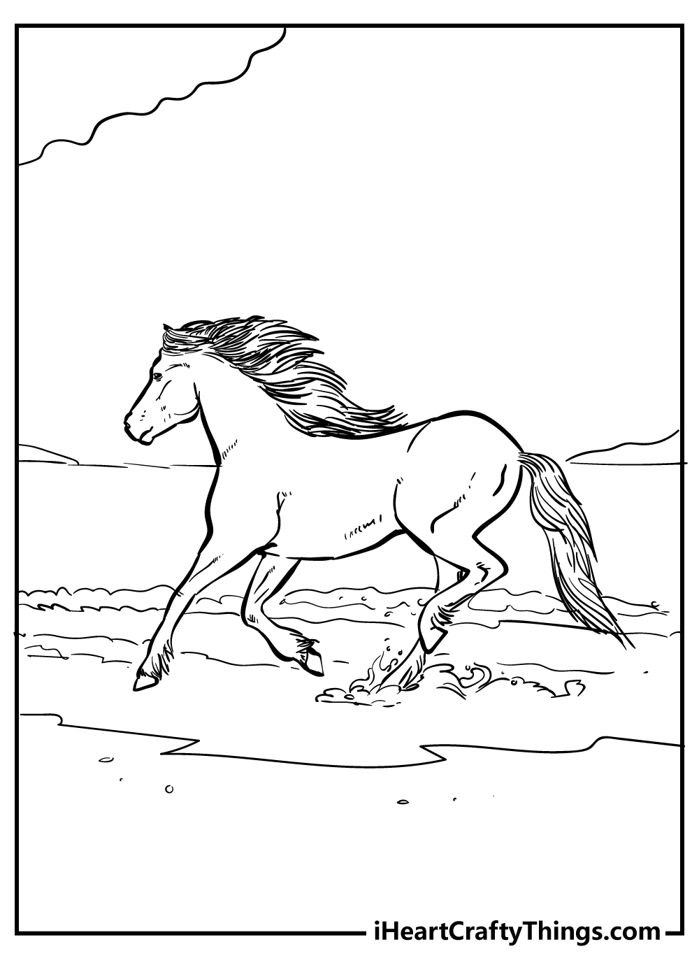 Horse coloring pages free printables