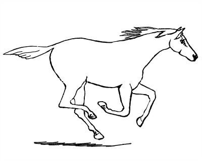 Horse coloring pages