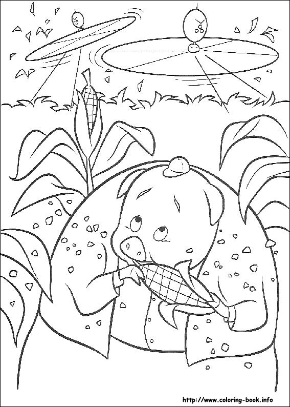 Chicken little coloring picture