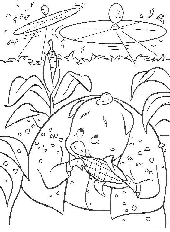 Chicken little coloring pages printable for free download