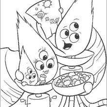 Runt and foxy loxy coloring pages