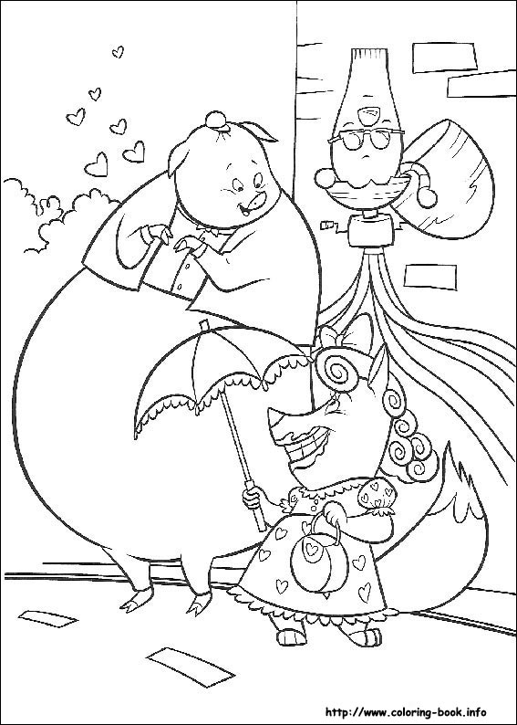 Chicken little coloring picture