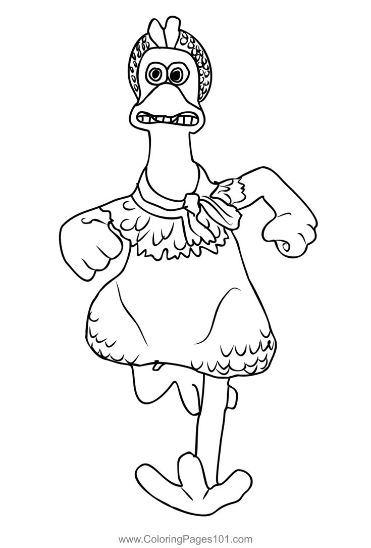 Chicken run coloring page coloring pages chicken runs color