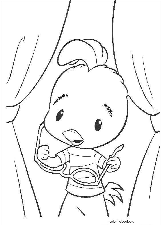 Chicken little coloring page