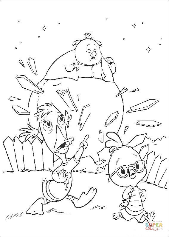 Runt abbey and ace cluck coloring page free printable coloring pages